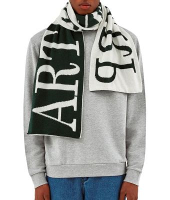 Arte_Antwerp_Alex_allover_scarf_Groen_Donker_