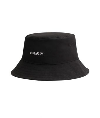 Olaf_Hussein__L_F_nylon_bucket_hat_Zwart