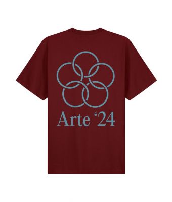 Arte_Antwerp_Teo_back_rings_T_shirt_Rood_bordeaux