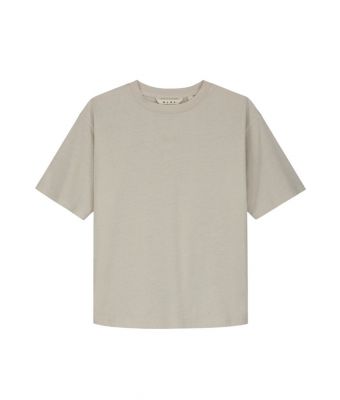 Olaf_Hussein_Sheer_boxy_T_shirt_Zand_2