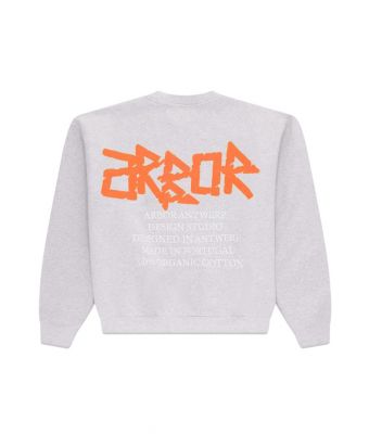 Arbor_Antwerp_Orange_Neon_Crewneck__Grijs_m_lee