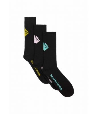 New_Amsterdam_Surf_Association_Logo_socks_3_pack_Zwart