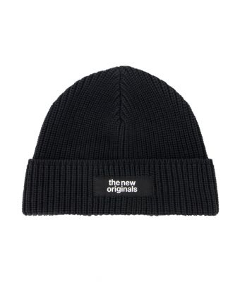 The_New_Originals_Fisherman_Rib_Beanie_Zwart