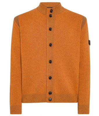 Peuterey_heren_Gomez_Vanise_Effect_Cardigan_Oranje