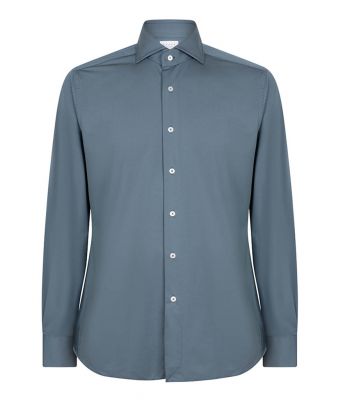 Xacus_active_shirt_tailor_fit_Blauw_grijs