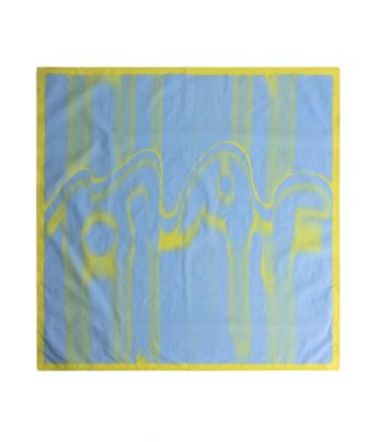 Olaf_Hussein_Smudge_Logo_Scarf_Groen_mix