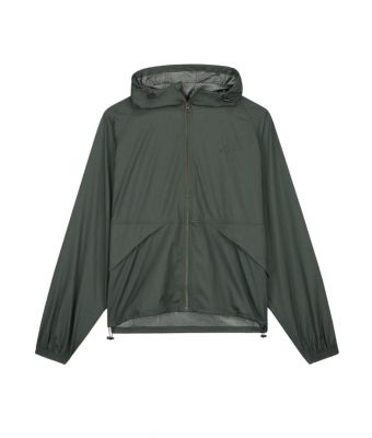 Olaf_Hussein_Hooded_Windbreaker_Groen_grijs