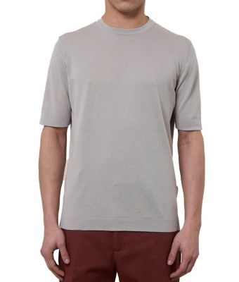 Filippo_De_Laurentiis_luxury_knitwear_shirt_Grijs_licht