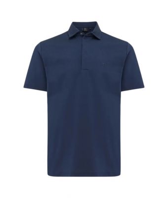 Genti_Polo_3_Button_Shortsleeve_Blauw_marine