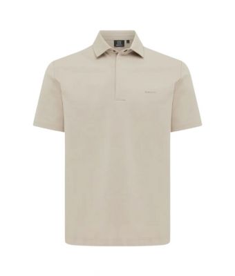 Genti_Polo_3_Button_Shortsleeve_Bruin_licht