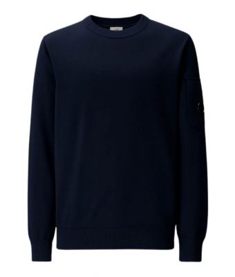 C__P__Company_Cotton_crepe_crewneck_lens__Blauw_donker