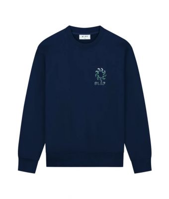 Olaf_Hussein_Gradient_Sun_Crewneck_Blauw_donker