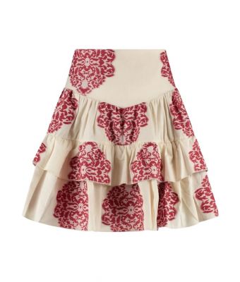 Amaya_Amsterdam_river_red_white_skirt__Rood_mix