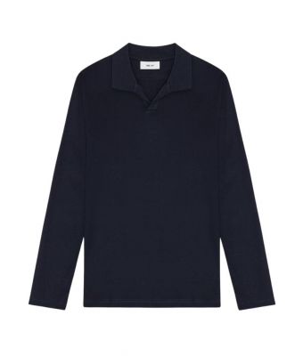 NN07_Paul_longsleeve_Polo_3525__Blauw_marine
