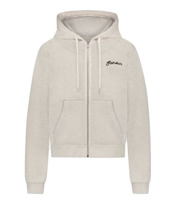 Flaneur_Signature_Zip_Up_hoodie__Grijs_licht