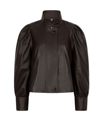 Dante_6_Kyrilo_cropped_leather_jacket_Bruin_donker