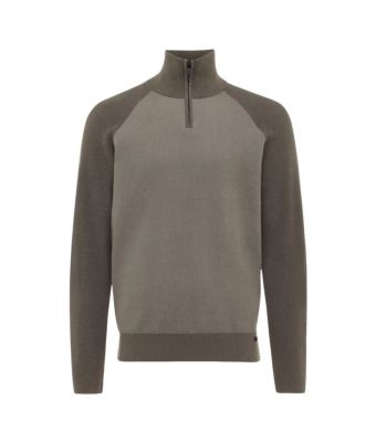 Genti_Zip_Turtle_Neck_Bruin_donker