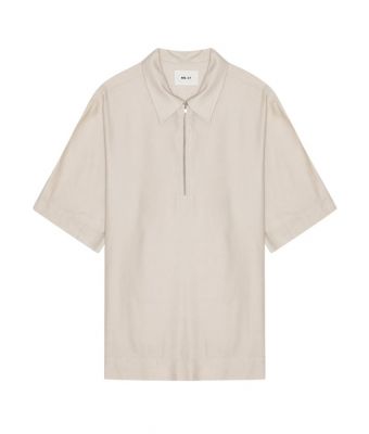 NN07__Bruno_Linen_blend_Polo_Ecru
