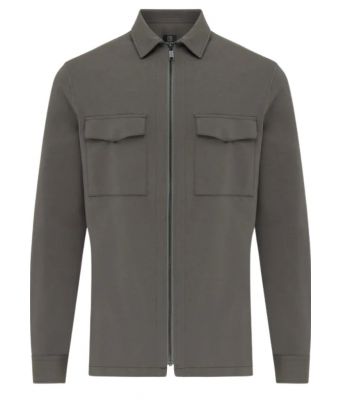 Genti_Oaks_Shirt_Jacket_Zip_Groen_Donker__2