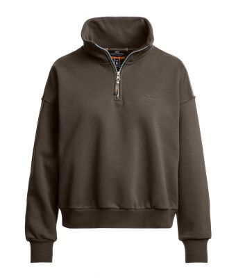 Parajumpers_Dames_Zendaya_Sweater_zip_Bruin_donker