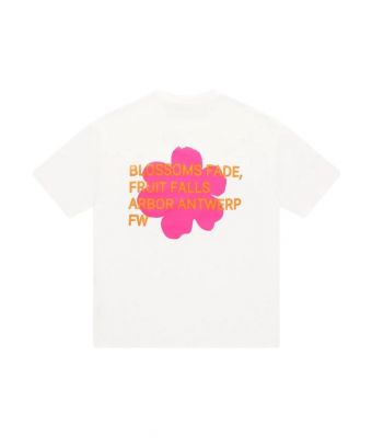 Arbor_Antwerp_Pink_Orange_Blossoms_T_shirt_Wit_mix