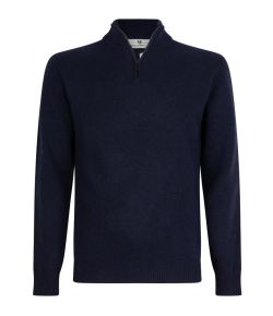 Llaud_heren_lupetto_half_zip__Blauw_donker