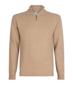 Llaud_heren_lupetto_half_zip__Beige_1