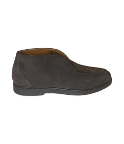 Llaud_heren_loafers_suede_half_hoog__Bruin_donker