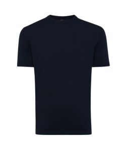 Genti_Round_T_shirt_Blauw_donker