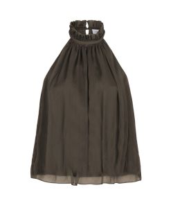 Dante_6_Fame_Pleated_Halter_Top_Groen_army_4