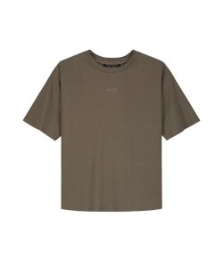 Olaf_Hussein_Sheer_boxy_T_shirt_Bruin_2