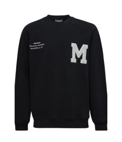 Genti_Monogram_raglan_crewneck_Zwart