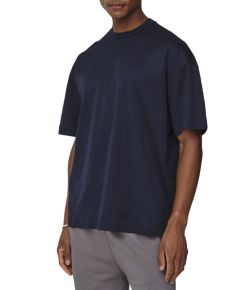 Valenza_Interlock_Supima_Oversized_T_shirt_Blauw_donker