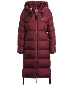 Parajumpers_Dames_Panda_Jas___puffer_long_Rood_bordeaux