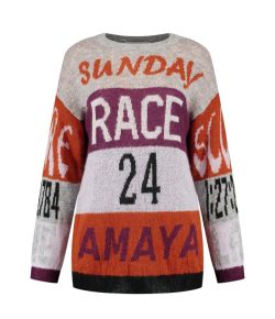 Amaya_Amsterdam_Amaya_Race_Knitwear_Grijs