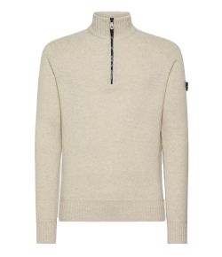 Peuterey_heren_Braille_half_zip__Ecru