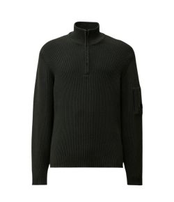 C__P__Company_Full_Rib_Half_Zipped_Knit_Grijs_donker