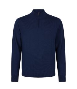 Llaud_heren_lupetto_half_zip_extra_fine_merino__Blauw_donker