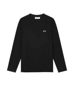 Olaf_Hussein_Signature_Longsleeve_Tee__Zwart