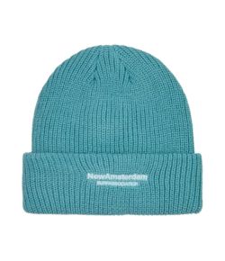 New_Amsterdam_Surf_Association_Logo_Beanie_Blauw_petrol