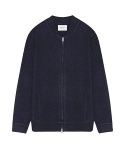 NN07_Bomber_Boiled_Merino_Overshirt_6398_Blauw_donker