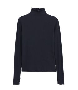 Filippa_K_Rib_Mock_Neck_Top_Zwart