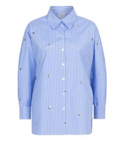 Dante_6_Que_oversized_stripe_shirt_Blauw_mix_4
