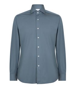 Xacus_active_shirt_tailor_fit_Blauw_grijs