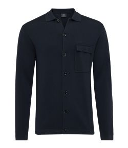 Genti_Cardigan_buttons_Blauw_donker_2