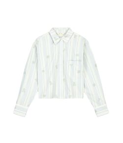 Olaf_Hussein_Embro_logo_stripe_cropped_shirt_ls_woman_Groen_mix_4