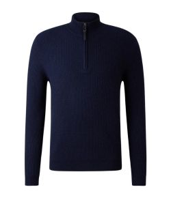 Bogner_derek_half_zip__Blauw_donker