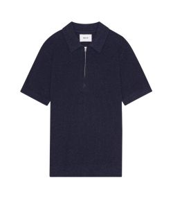 NN07__Hansie_Ribbed_Half_Zip_Polo_Blauw_m_lee