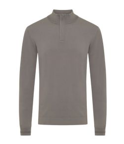 Genti_Turtle_Zip_Longsleeve_Bruin_licht_1