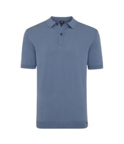 Genti_Polo_Button_SS_Blauw